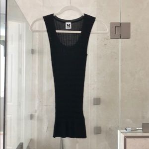 NWT. Authentic Missoni black sleeveless top- Sz 42